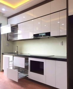 TBV058 TỦ BẾP NINH BÌNH MẪU TỦ BẾP CHỮ I NHỰA CAO CẤP VINCOPLAST