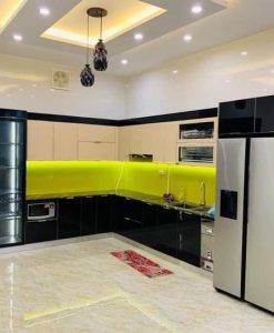 TBA034_ Tủ Bếp Nhựa Đặc Cánh Phủ ACRYLIC Rẻ Đẹp Tại Ninh Bình.