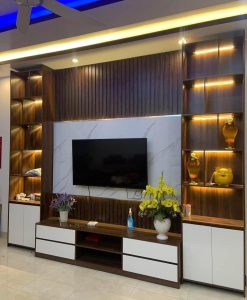 TV0014 - KỆ TIVI KỆ TRANG TRÍ LAM SÓNG ĐẸP TẠI NINH BÌNH.