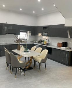 TBA084-Tủ bếp Ninh Bình tủ bếp nhựa đặc Acrylic nhà Cô LINH/ Gia Vân/ Ninh Bình.