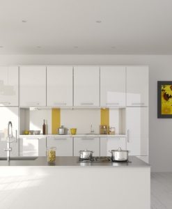 TBA130-Tủ bếp bóng gương Acrylic mẫu tủ bếp đẹp tại Ninh Bình.