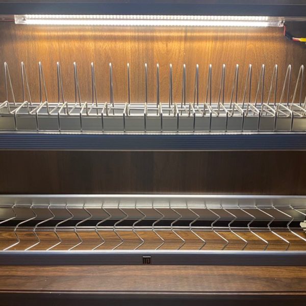 kệ bát 2 tầng inox khung nhôm