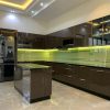 TBK018-Tủ bếp cánh kính thi công tại Ninh Bình.
