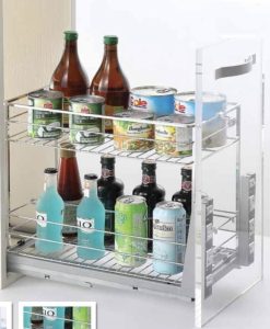 Giá gia vị BOSS inox 304 ray âm giảm chấn BGVip 1620-BGVip1640.