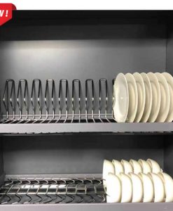 Giá bát đĩa cố định Boss nan oval inox 304.