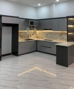 TBV125-Tủ bếp nhựa cao cấp Vincoplast màu tủ bếp được ưa chuộng năm 2023-2024.