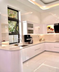 TBV130_Tủ bếp liên thông phòng khách nhựa cao cấp Vincoplast.