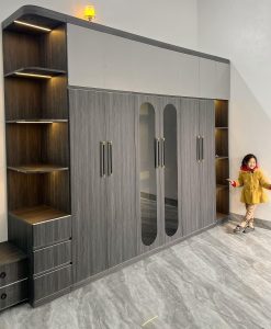 TL053_Tủ quần áo nhựa cao cấp Vincoplast màu HY68 lắp đặt tại Ninh Bình.